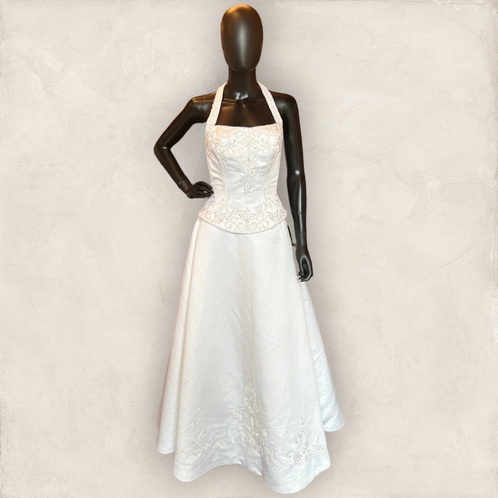 Joli Bridal Beaded Halter Wedding Gown